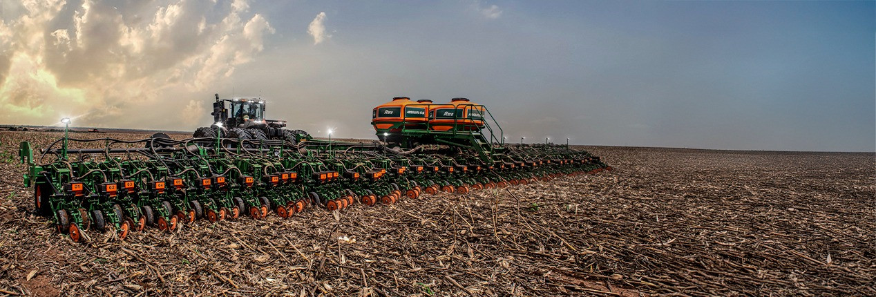 Absolutamente eficiente no plantio de ponta a ponta