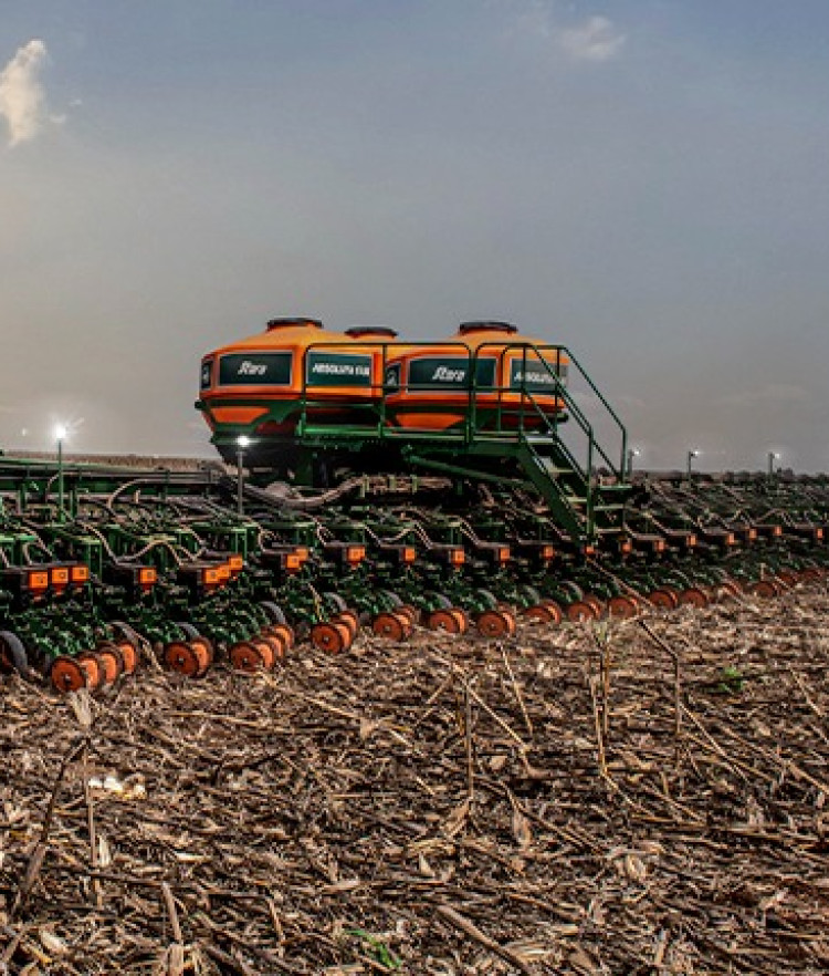 Absolutamente eficiente no plantio de ponta a ponta