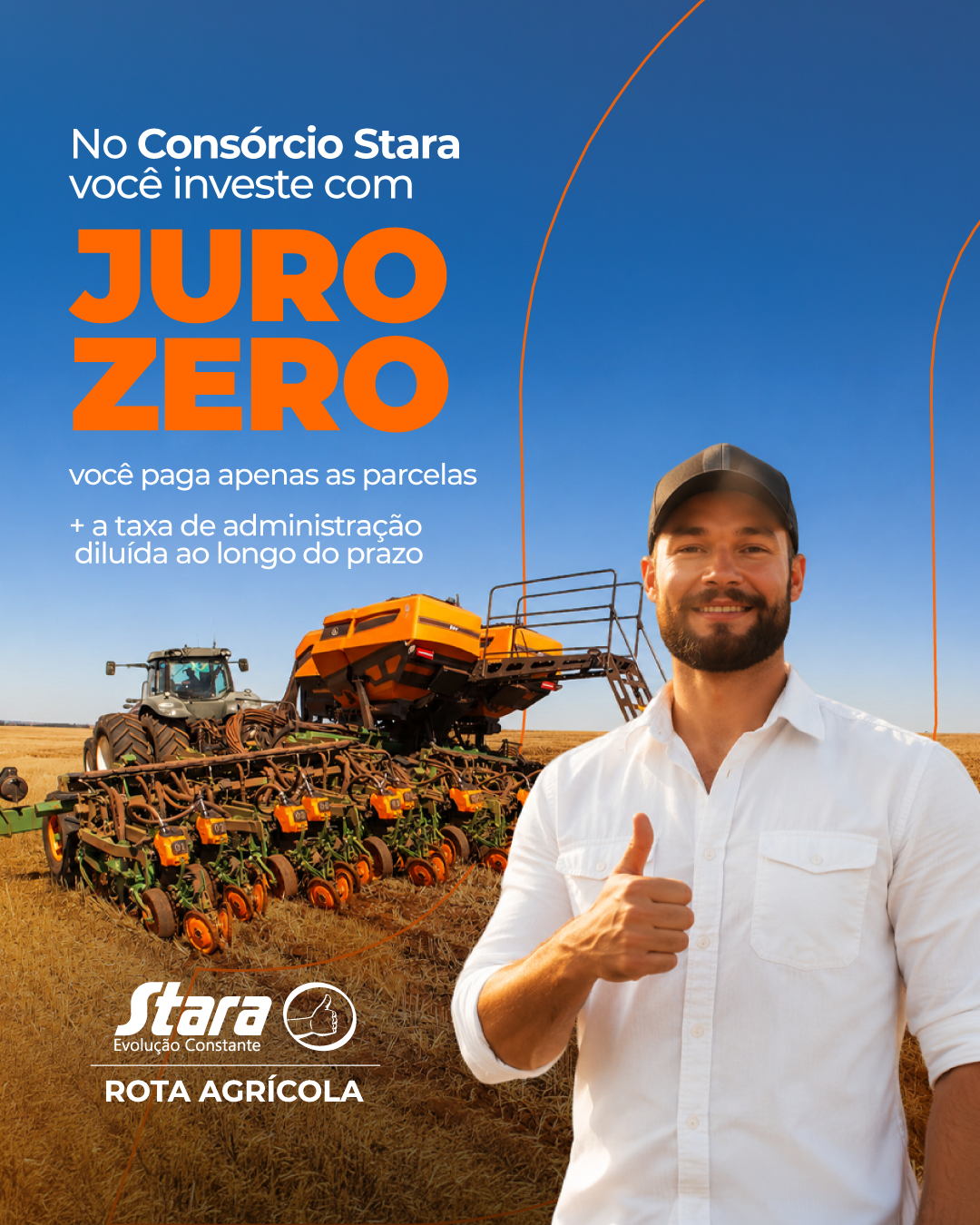 NO CONSÓRCIO STARA VOCÊ INVESTE COM JURO ZERO