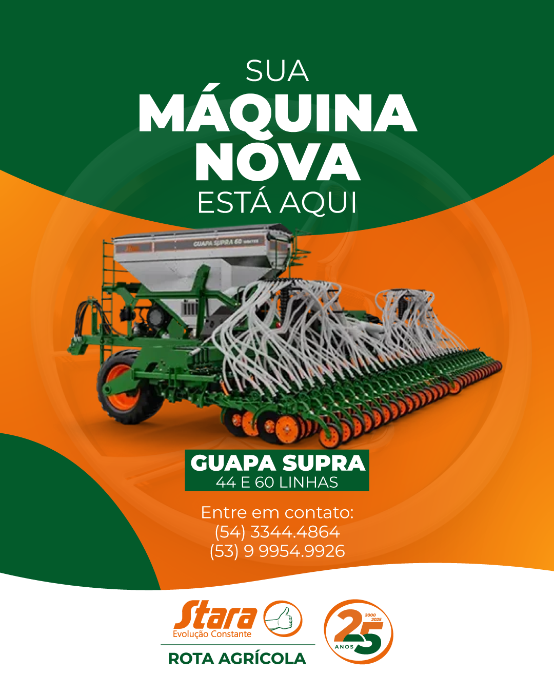 SUA MÁQUINA NOVA ESTÁ AQUI: GUAPA SUPRA