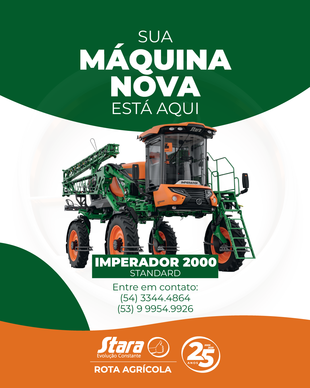 SUA NOVA MÁQUINA ESTÁ AQUI: IMPERADOR 2000