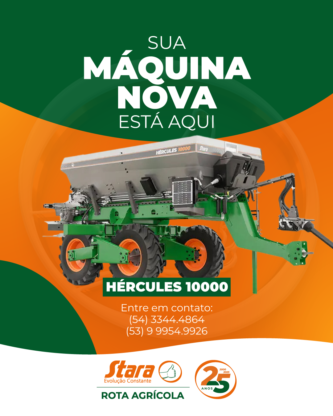 SUA MÁQUINA NOVA ESTÁ AQUI: HÉRCULES 10000