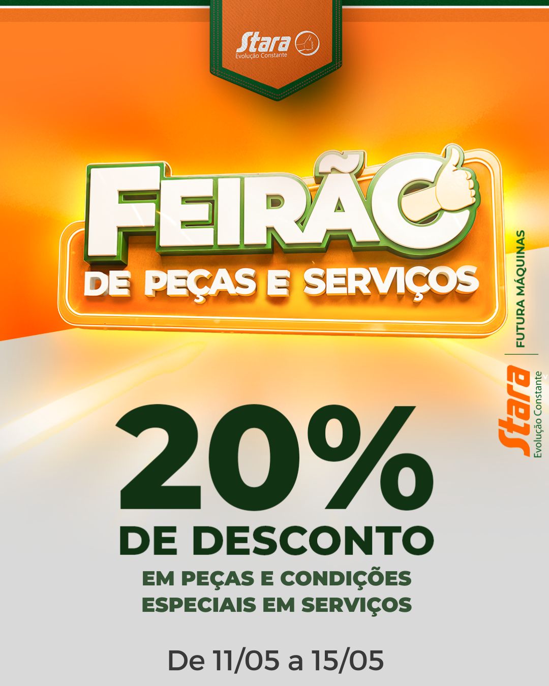 Feirão de Peças e Serviços Stara: Venha aproveitar as ofertas e garantir sua carta de crédito!