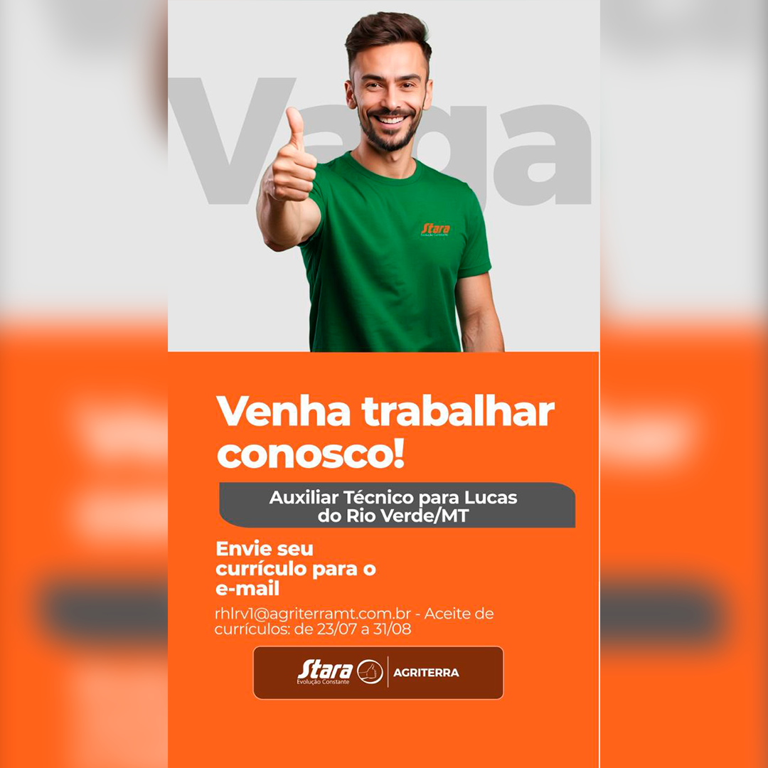 Faça parte da nossa equipe!