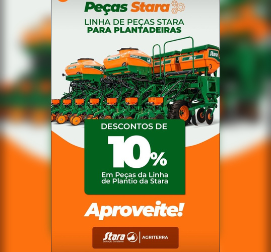 PROMOÇÃO DO STARPES DE MARÇO: PEÇAS PARA PLANTADEIRAS COM DESCONTO 👍🧡💚