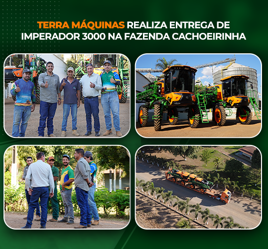 Terra Máquinas realiza entrega de Imperador 3000 na Fazenda Cachoeirinha