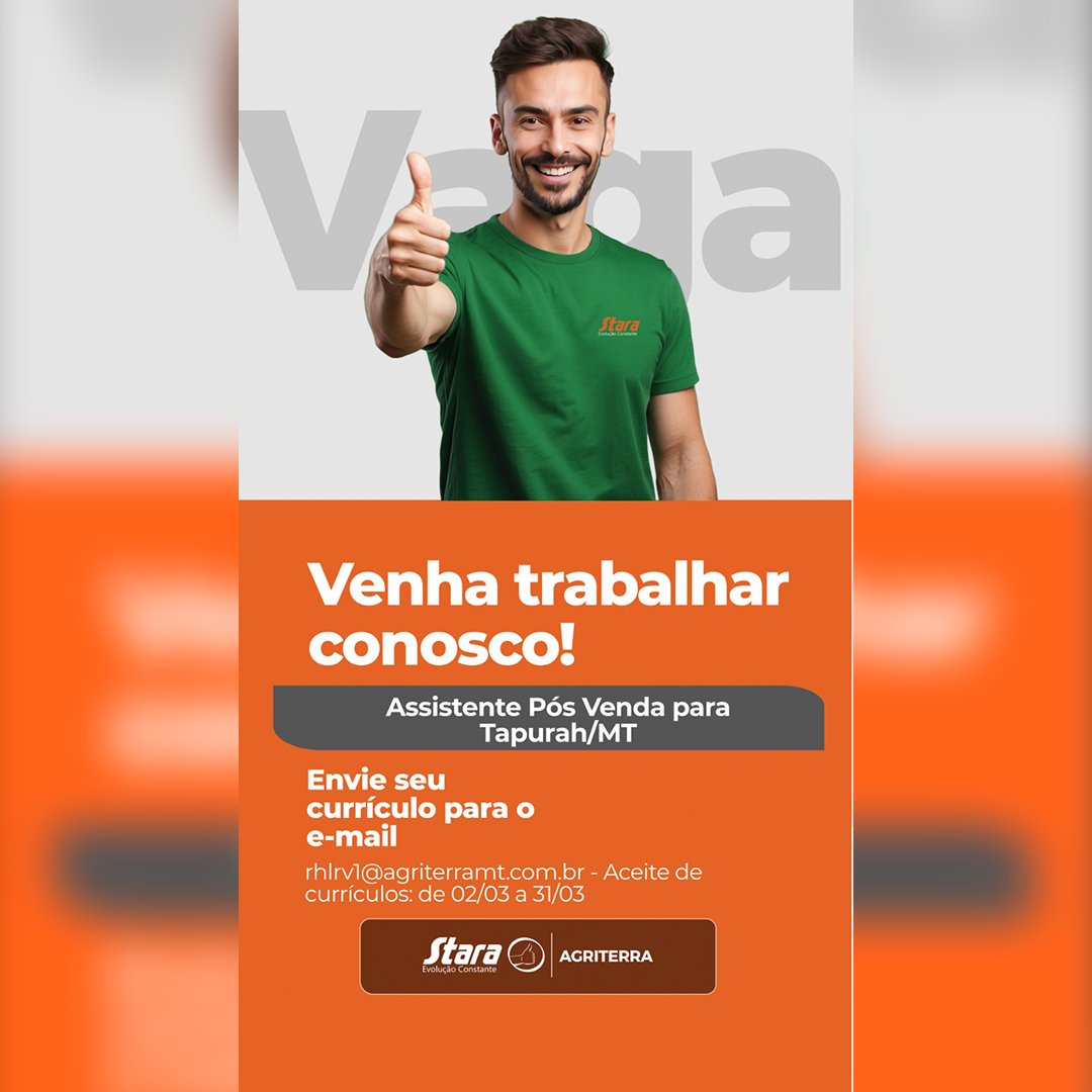 Faça parte da nossa equipe!