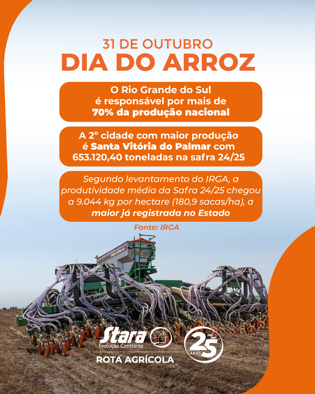 FELIZ DIA DO ARROZ