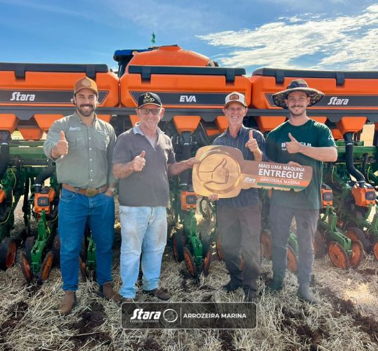 Arrozeira Marina parabeniza a família Camargo pela nova aquisição