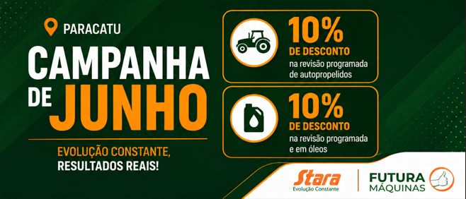 Campanha de Junho da Futura Máquinas em Paracatu