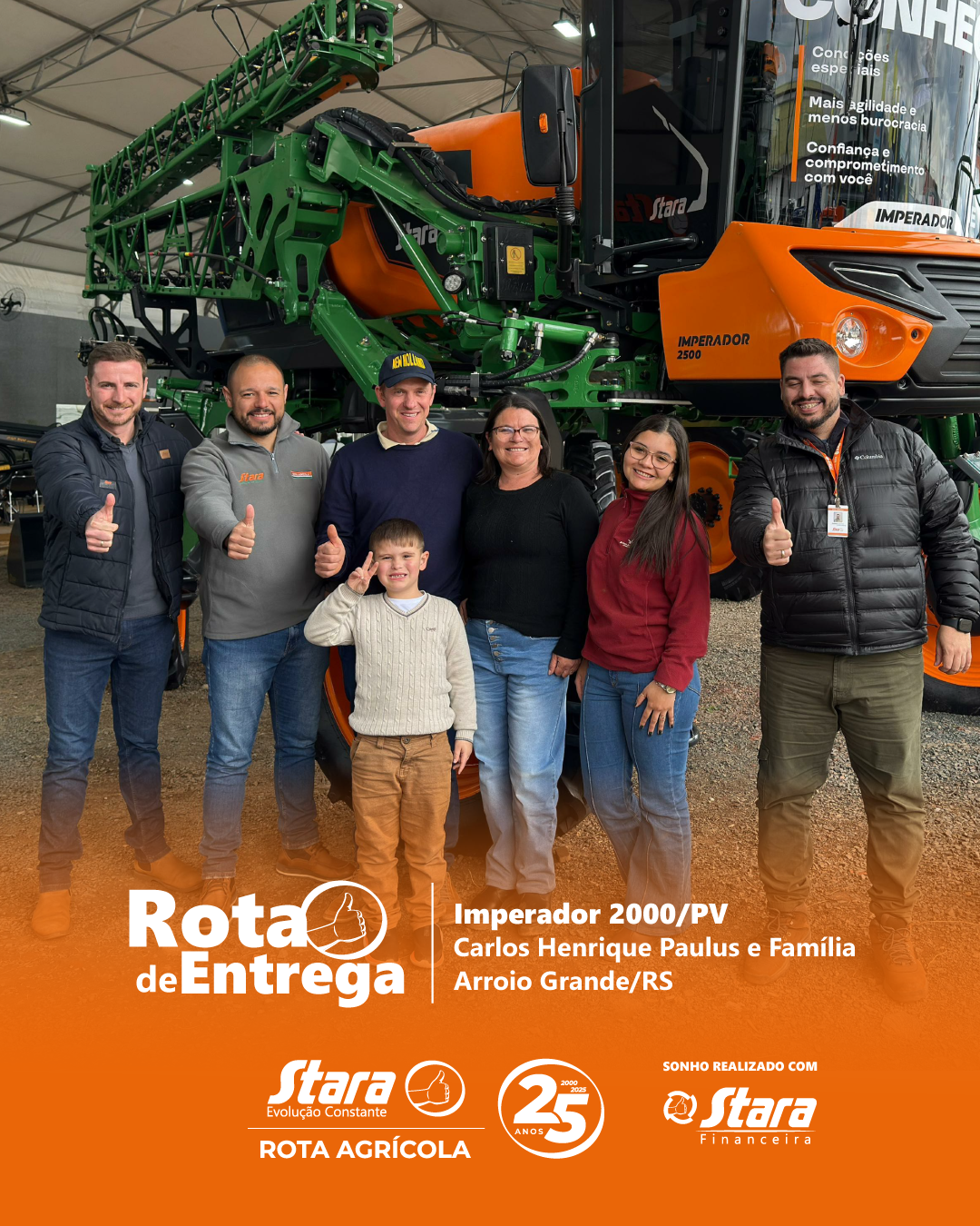 ROTA DE ENTREGA: ARROIO GRANDE