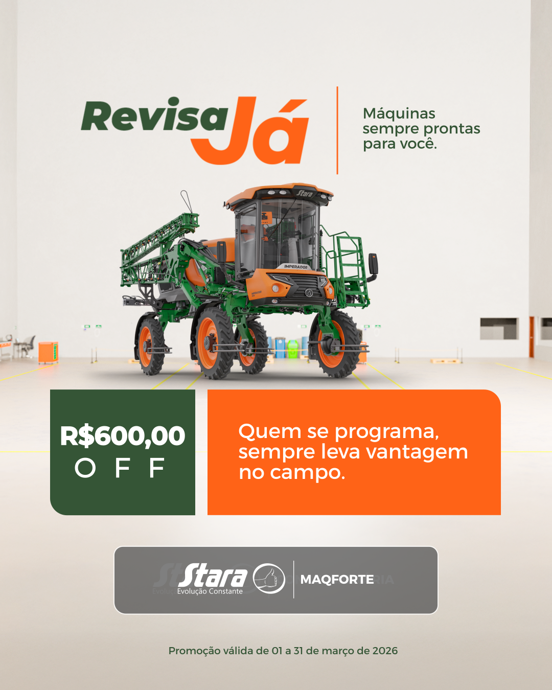 Pacote de Calibração de Pulverização Stara por R$600 na Maqforte
