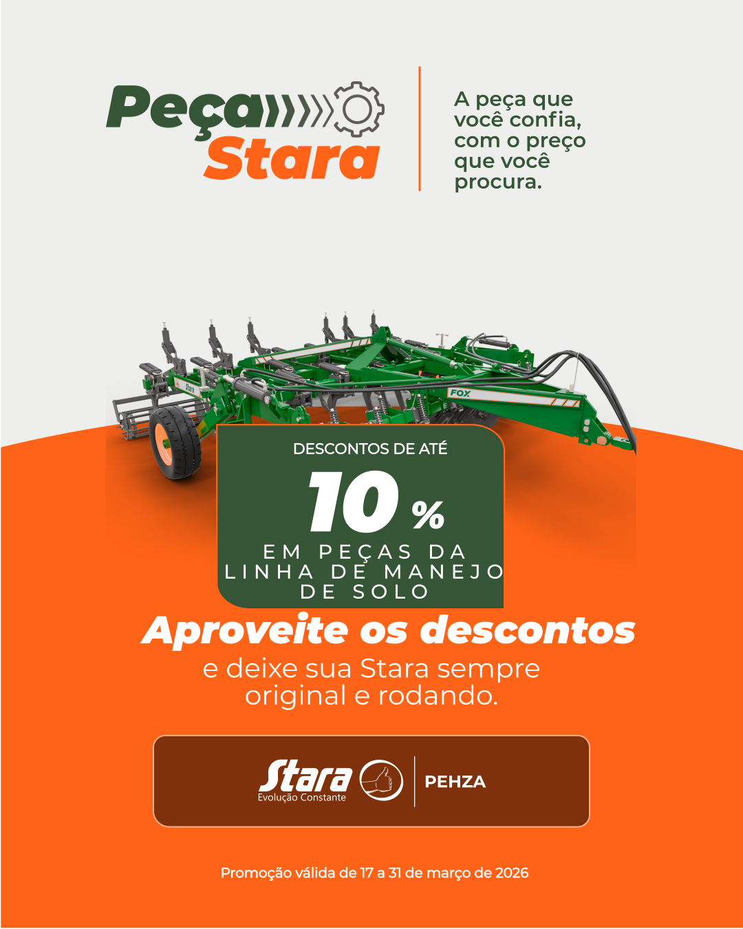 Campanha na linha de manejo de solo