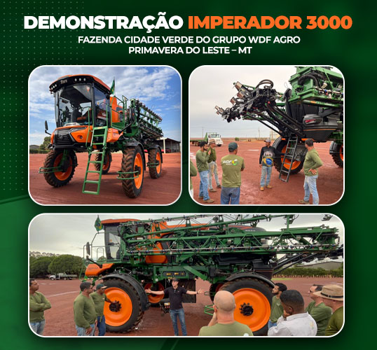 Demonstração do Pulverizador Imperador 3000 destaca tecnologia e eficiência