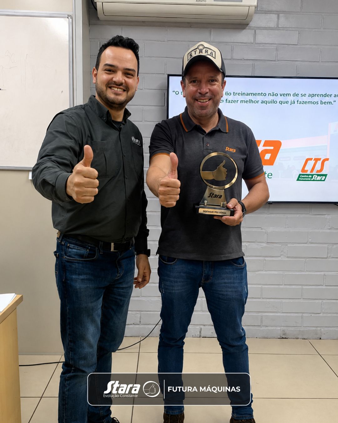 Colaborador da Futura Máquinas é destaque em treinamento de Consultores de Peças da Stara