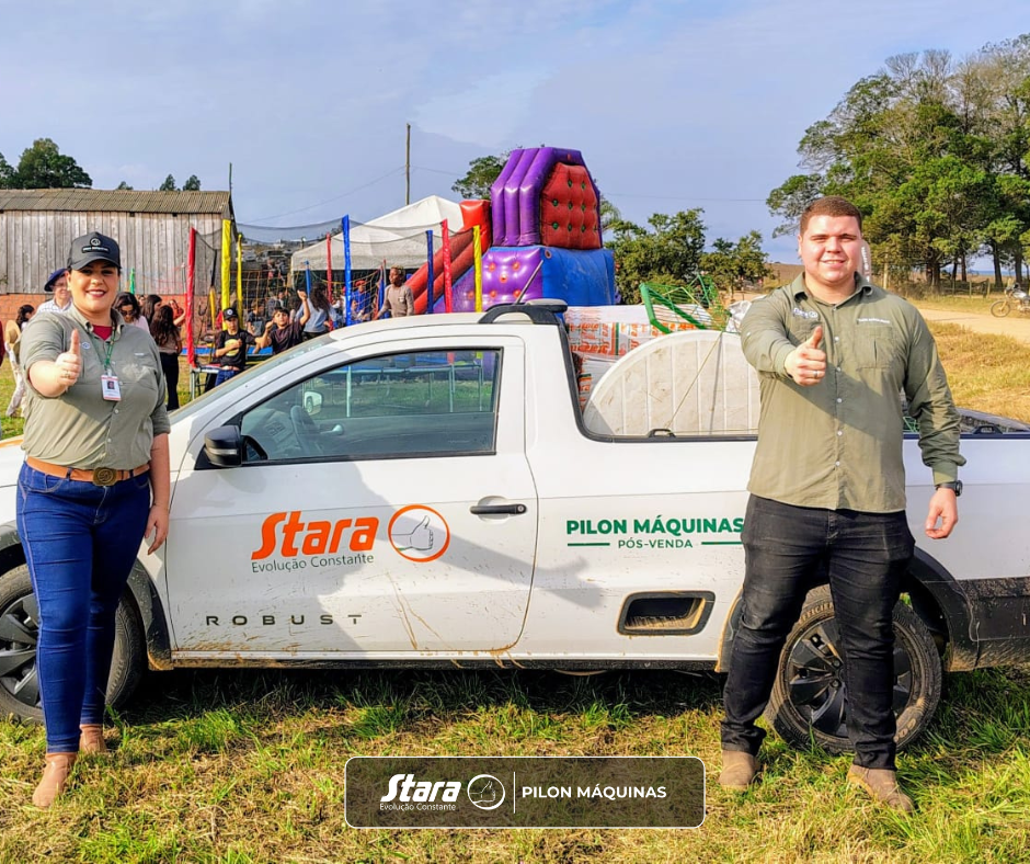 Pilon Máquinas prestigia evento de encerramento da colheita em Pedras Altas