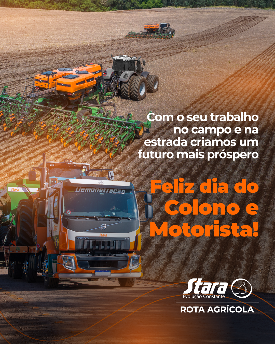 FELIZ DIA DO COLONO E MOTORISTA