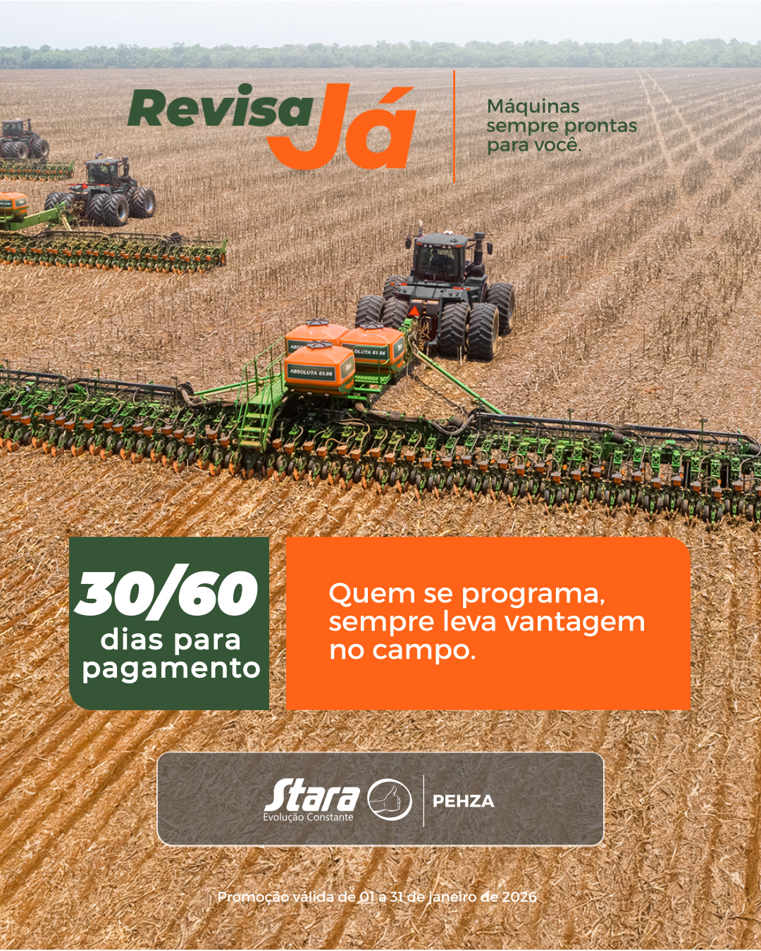 Campanha Revisa Já Stara para plantadeiras