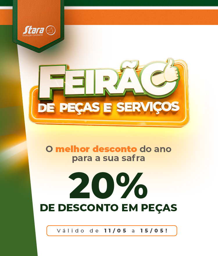 Faltam 10 dias para o Feirão de Peças e Serviços Stara