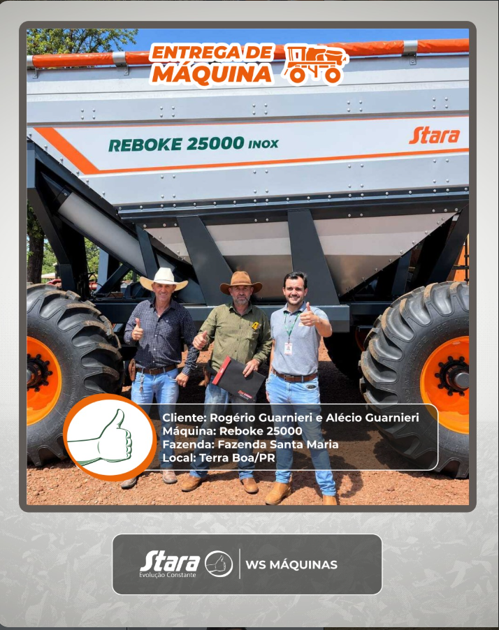 Ws Máquina realiza mais uma entrega na região.