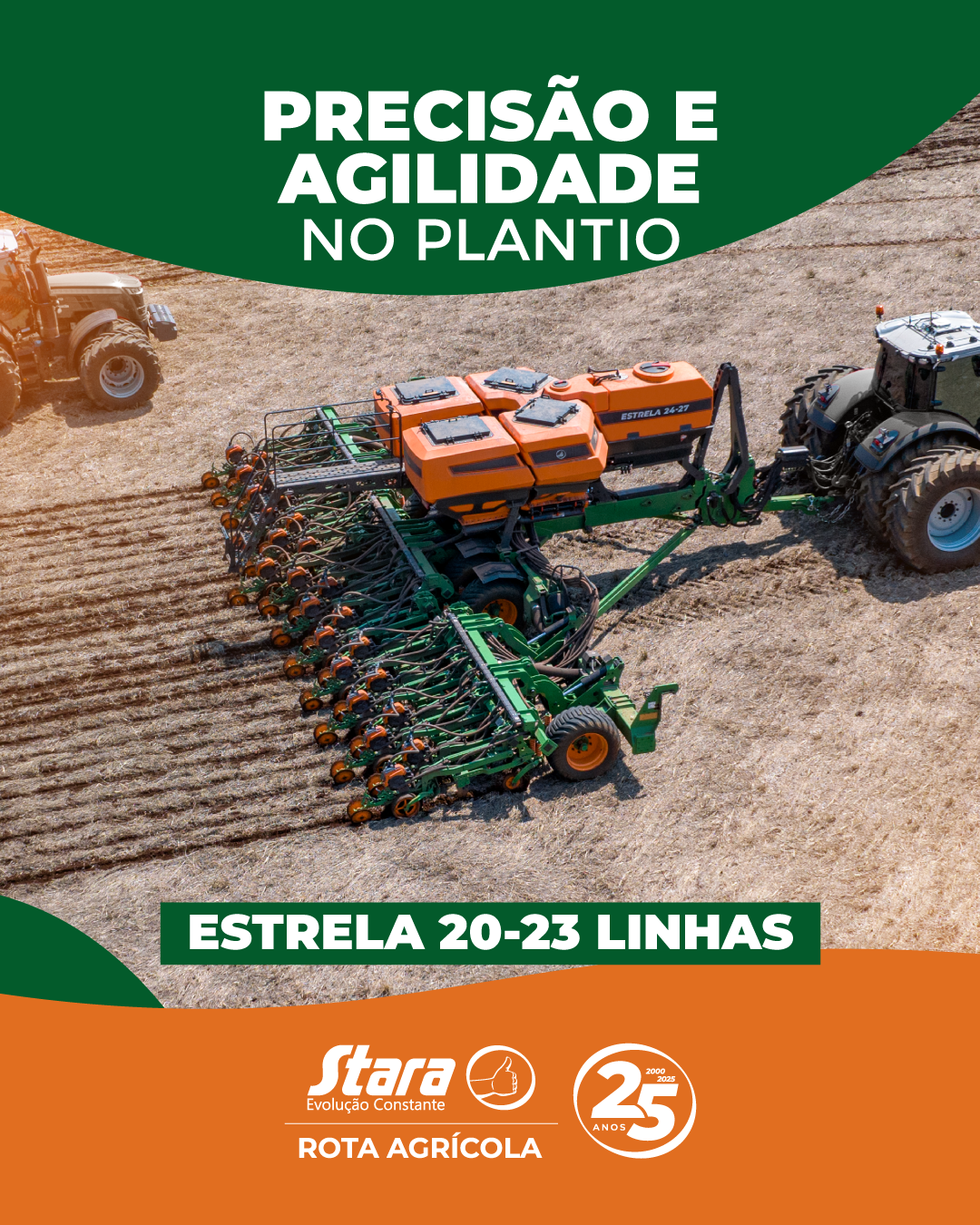 ESTRLA 20-23 LINHAS: PRECISÃO E AGILIDADE NO PLANTIO
