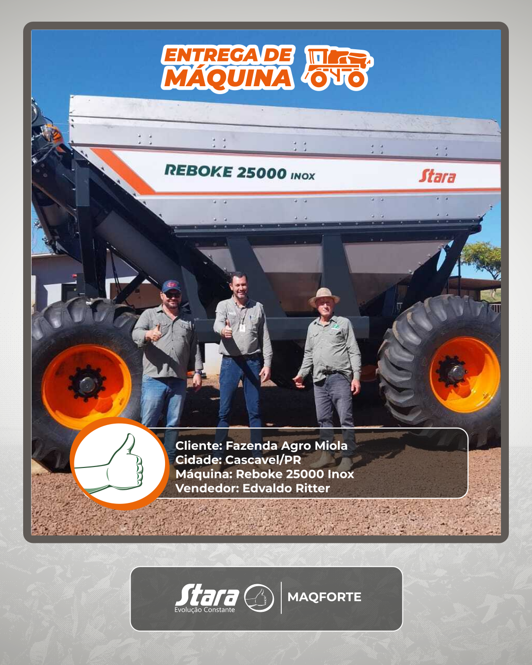 ✨ Entrega realizada em Cascavel/PR! 🌱