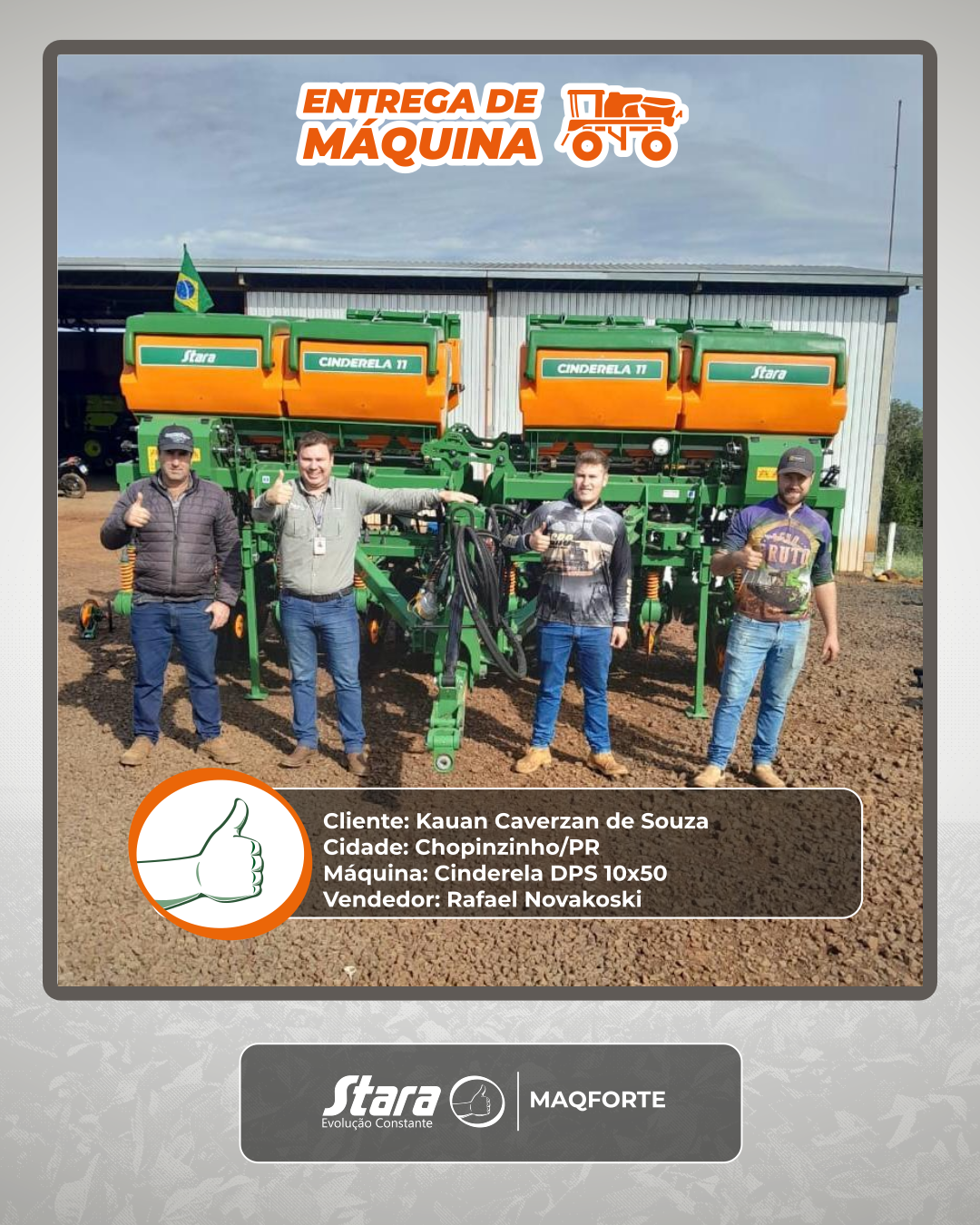 ✨ Entrega Realizada! 💚🧡