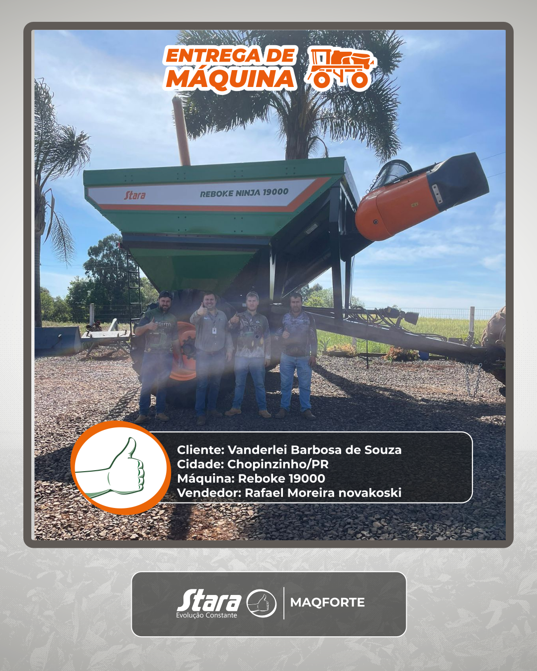 Reboke Ninja 19000 em campo!