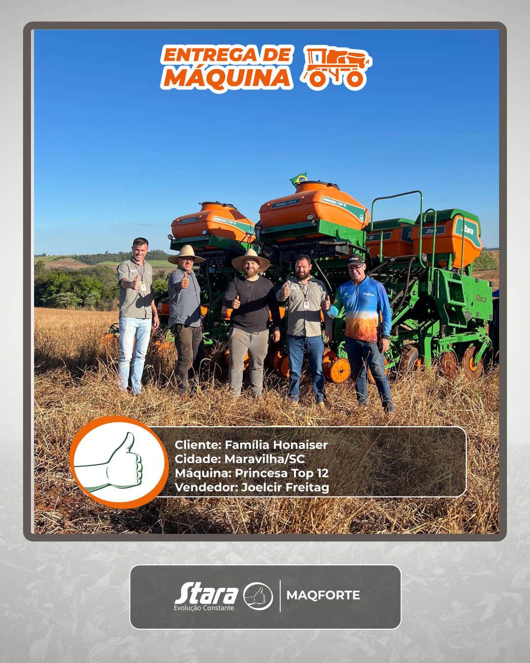 ✨ Entrega em Maravilha/SC!