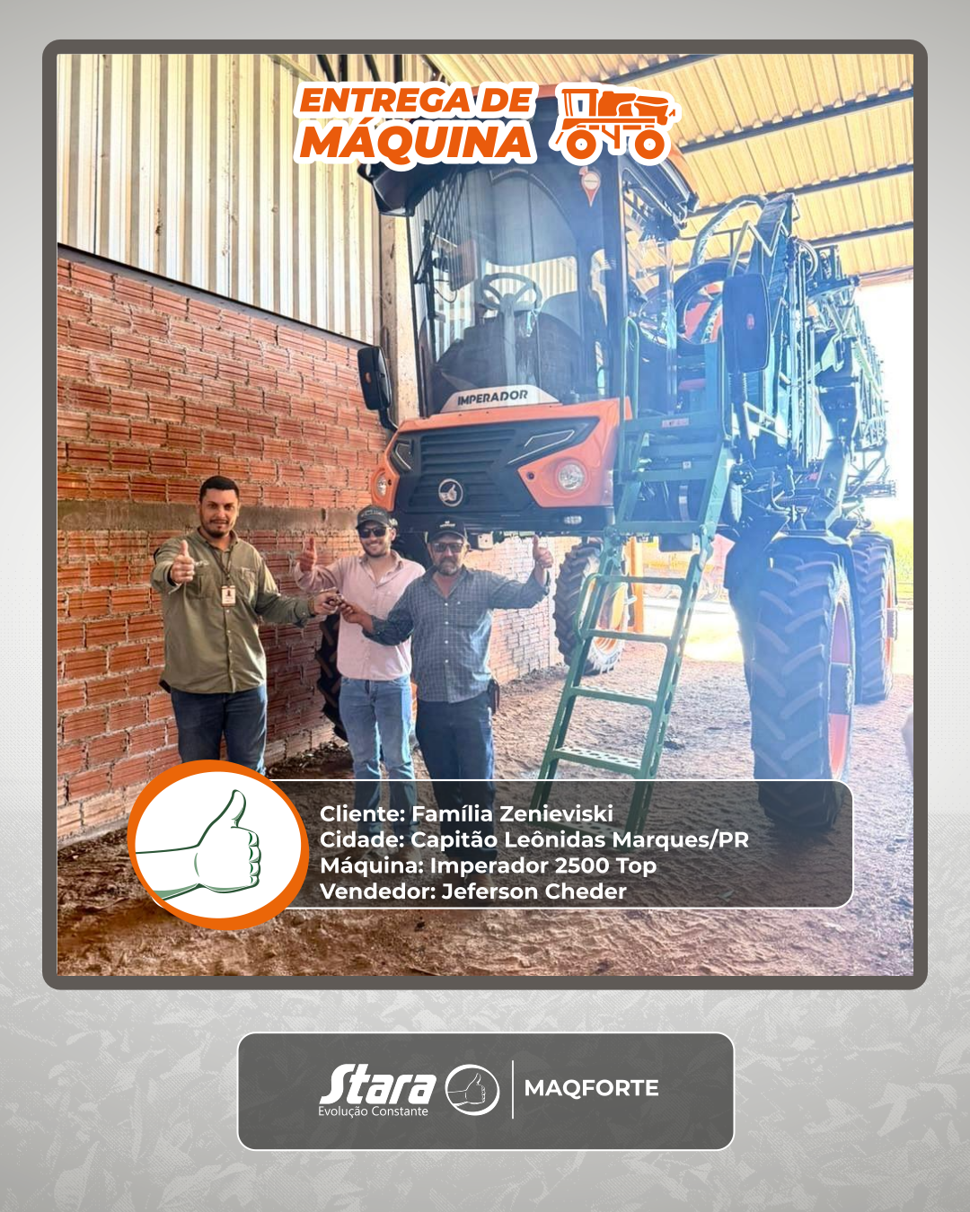 ✨ Entrega em Capitão Leônidas Marques/PR!