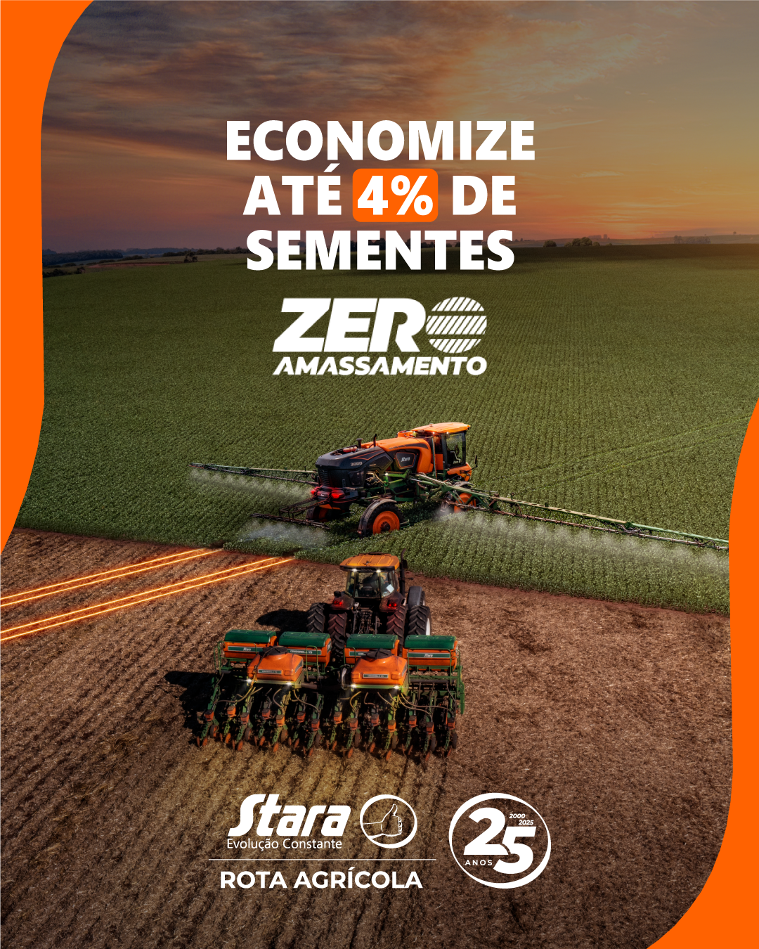 ECONOMIZE ATÉ 4% DE SEMENTES COM O ZERO AMASSAMENTO