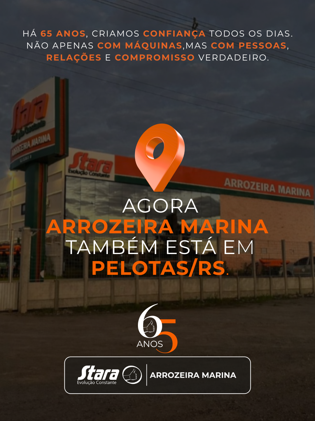 Arrozeira Marina anuncia abertura de nova filial em Pelotas/RS