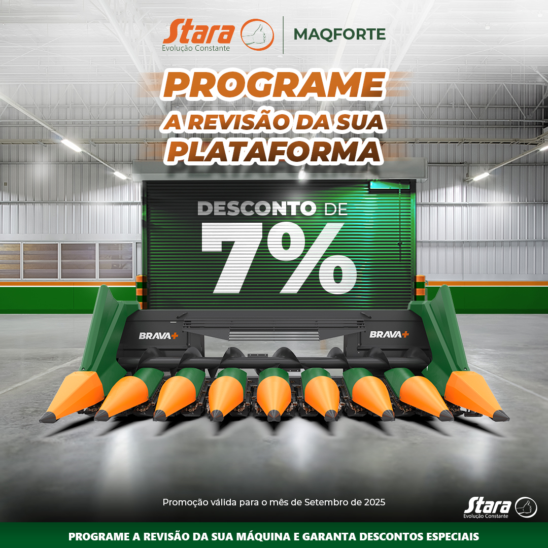 Campanha de setembro garante 7% de desconto na revisão de plataformas Maqforte