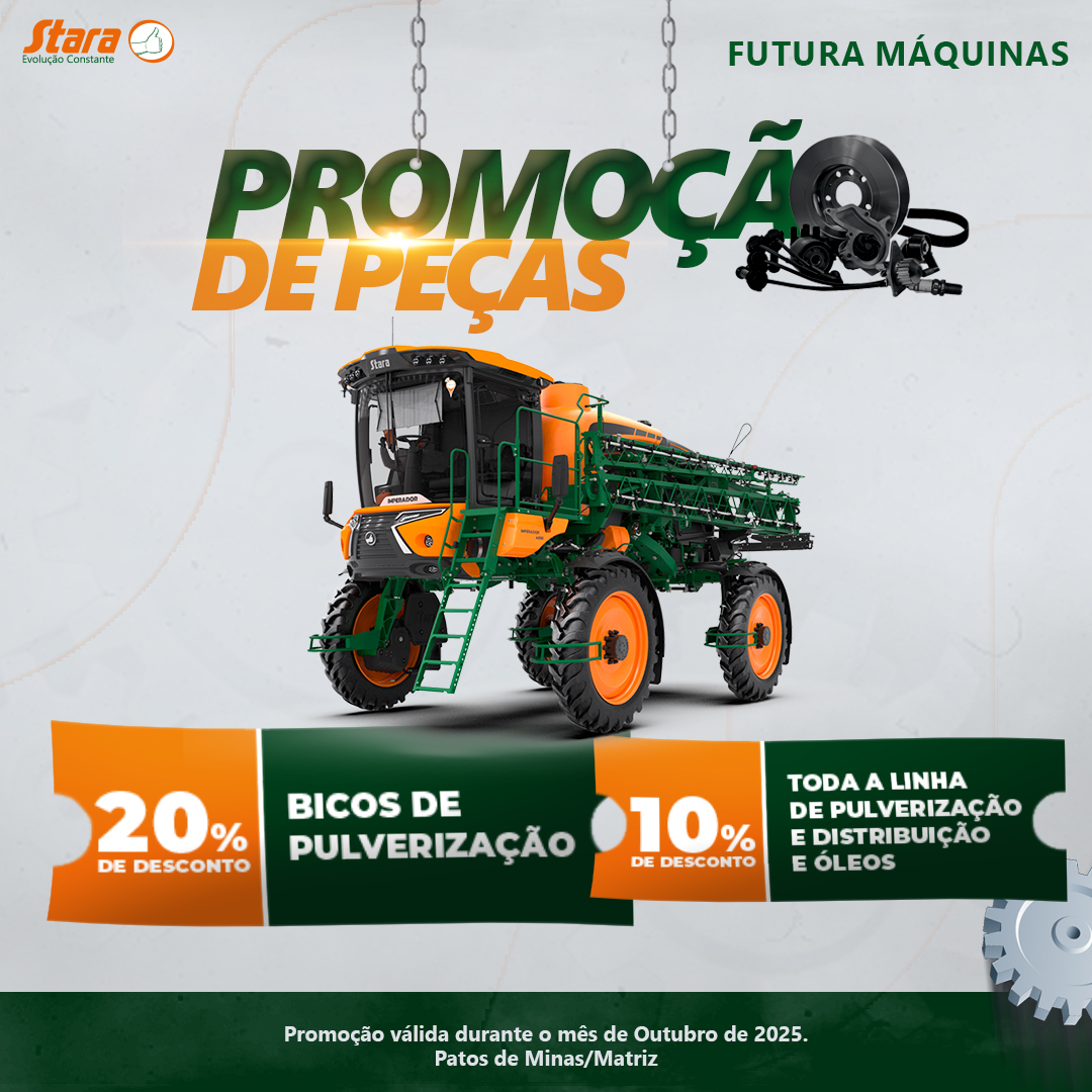 Promoção de Outubro na Futura Máquinas Patos de Minas – Descontos Especiais!