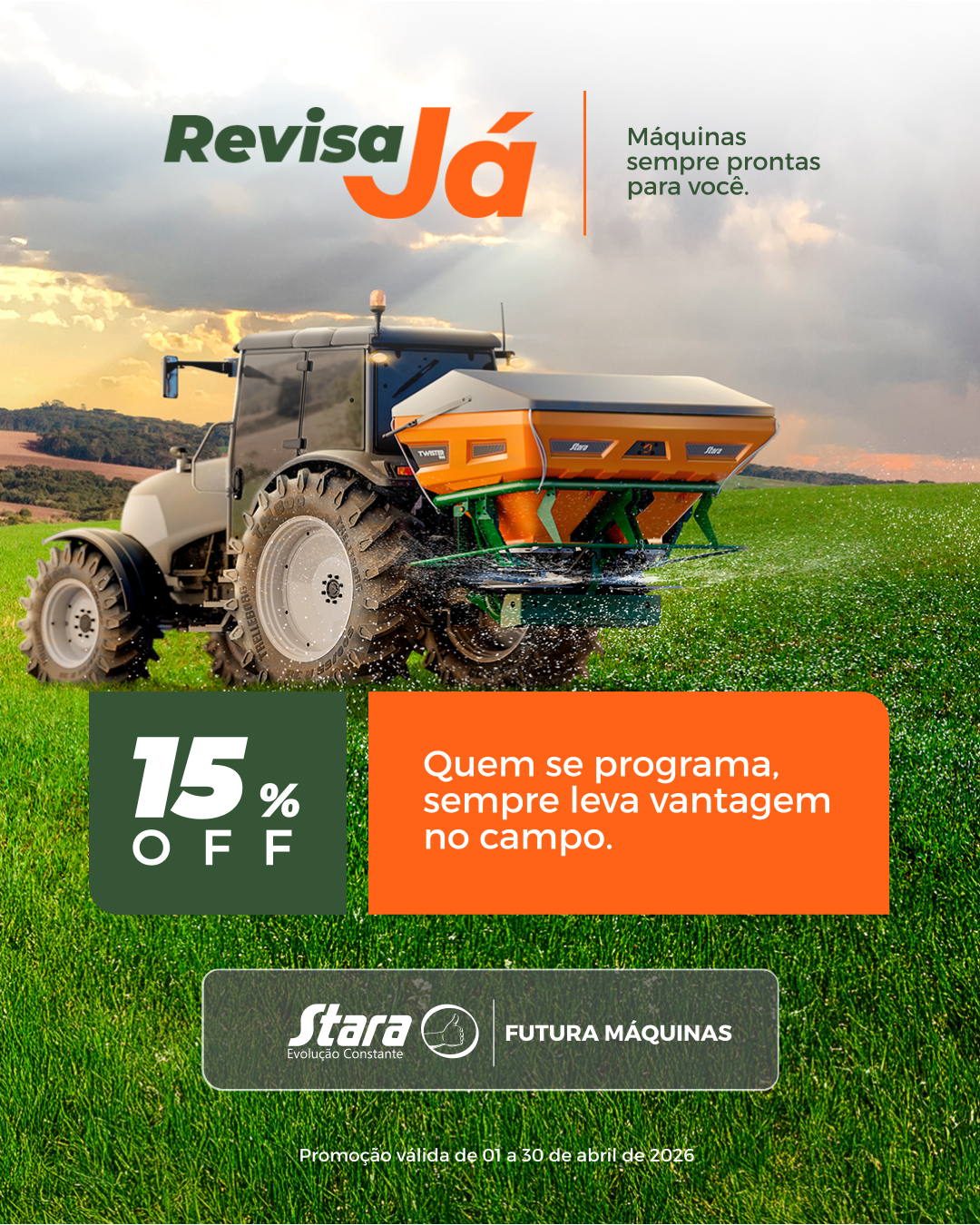Aproveite abril para revisar seu distribuidor com economia