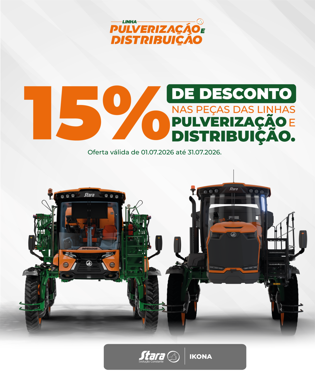 CAMPANHA JULHO PEÇAS PULVERIZAÇÃO E DISTRIBUIÇÃO