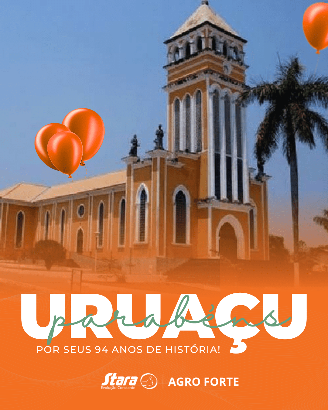 Hoje celebramos os 94 anos de Uruaçu!