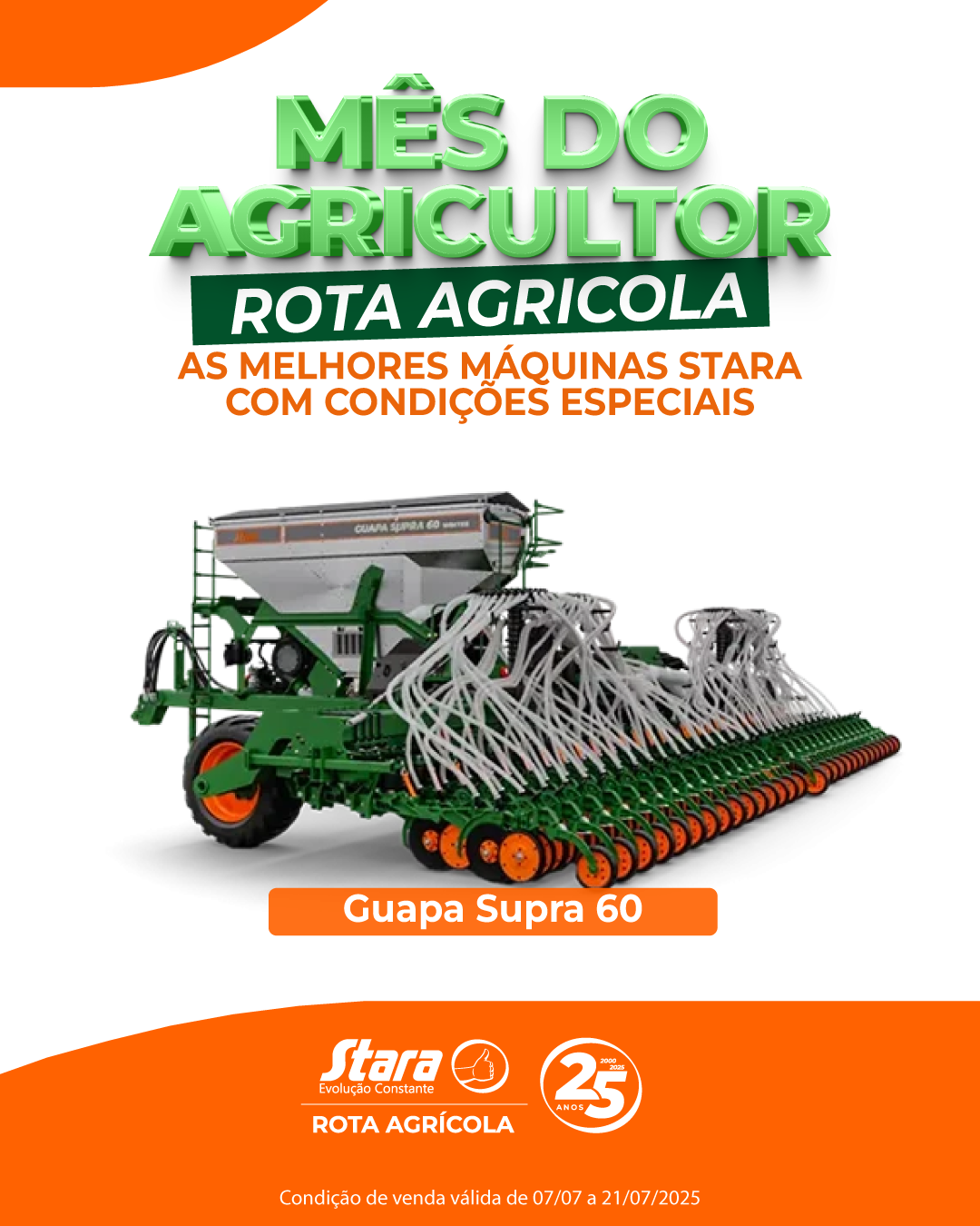 MÊS DO AGRICULTOR ROTA AGRÍCOLA: GUAPA SUPRA 60