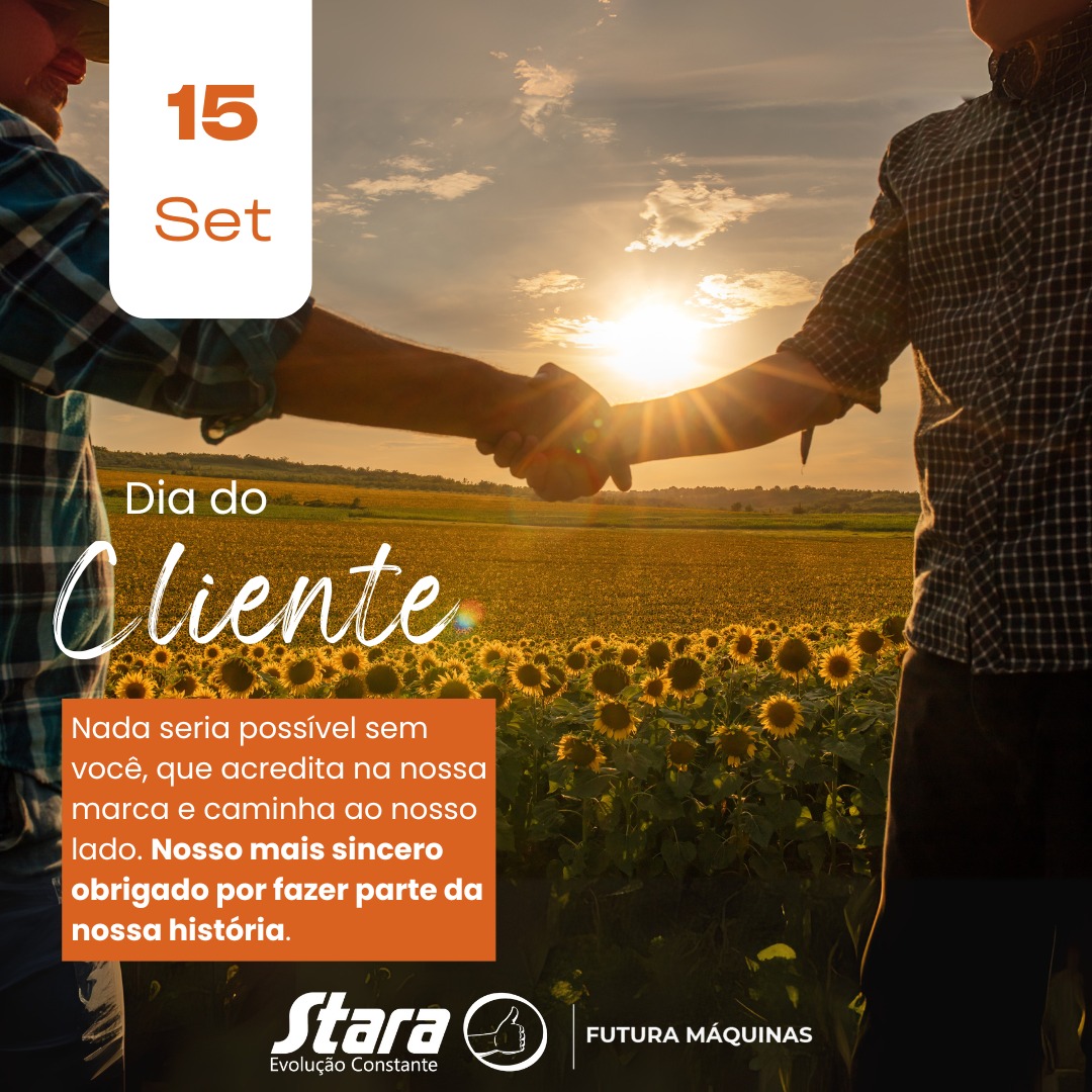 Dia do Cliente, dia de agradecer!