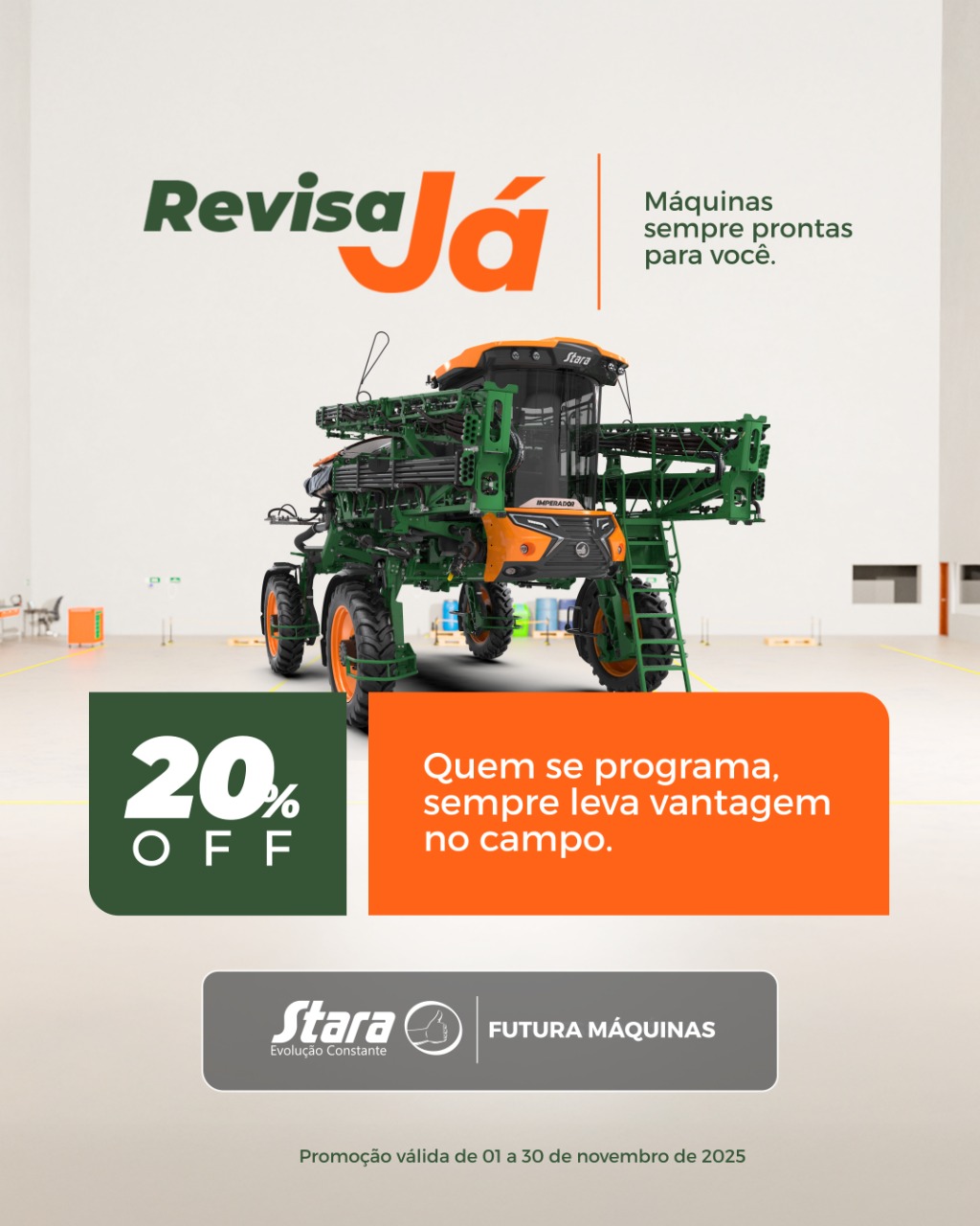 Condições especiais na Revisão Programada Stara durante o mês de novembro