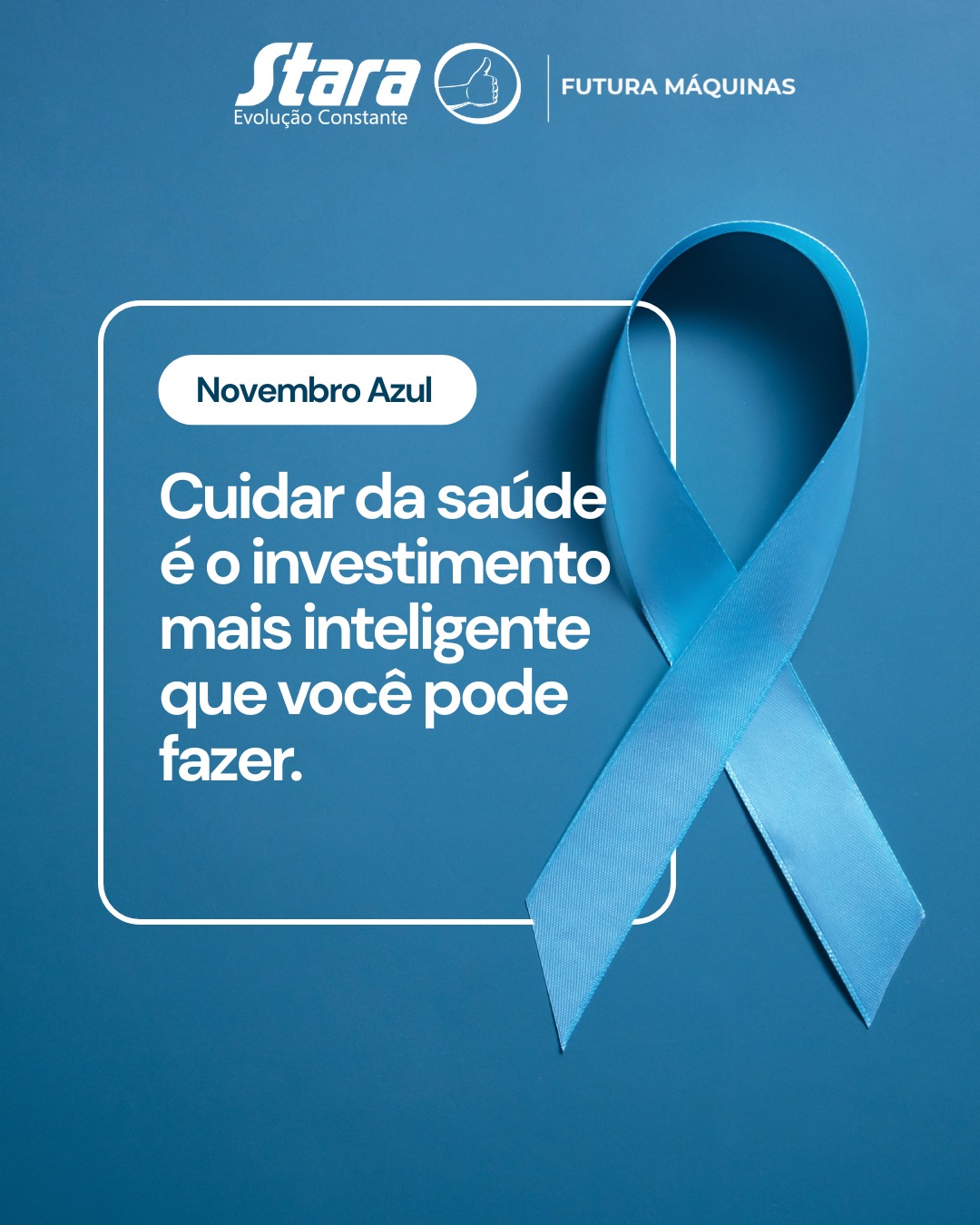 Novembro Azul: Mês de conscientização sobre a saúde do homem