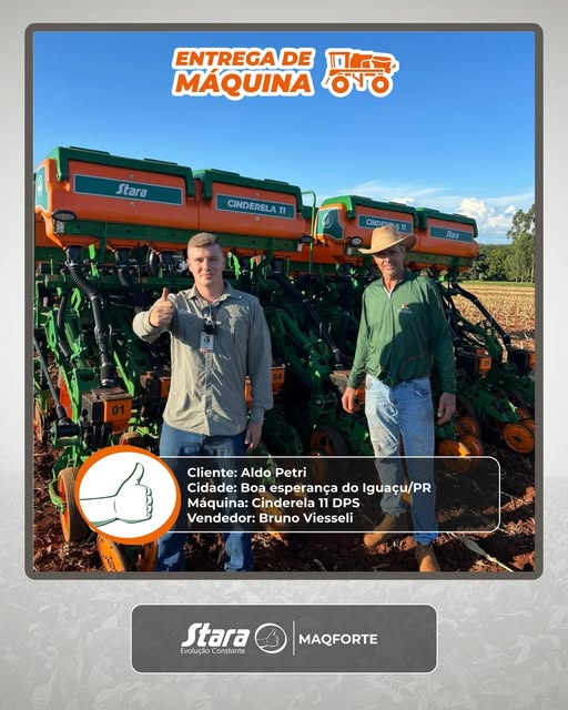 Entrega Cinderela 11 DPS em Boa Esperança do Iguaçu/PR