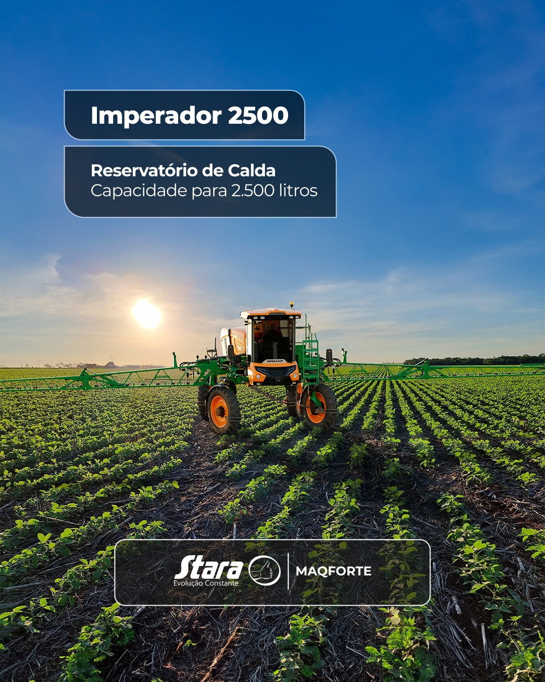 Imperador 2500: mais estabilidade e desempenho no campo