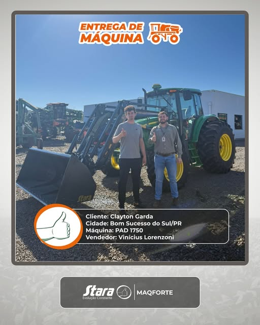 Entrega da PAD 1750 com Concha e Big Bag Plus