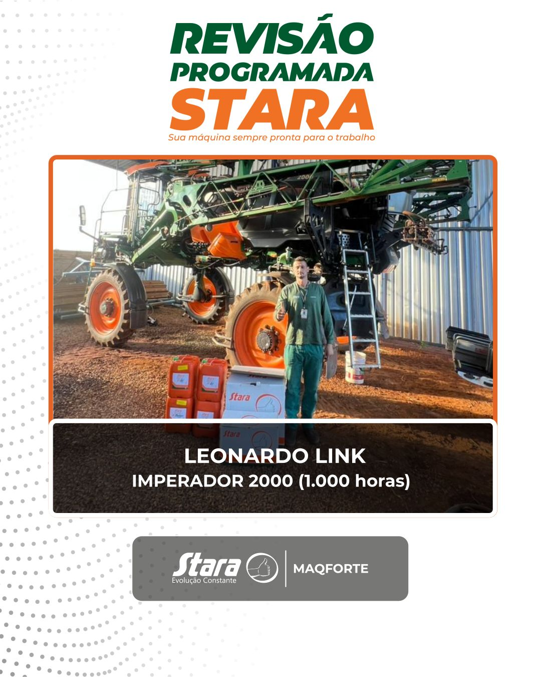 Revisão Programada de 1.000 Horas no Imperador 2000 garante mais desempenho e segurança
