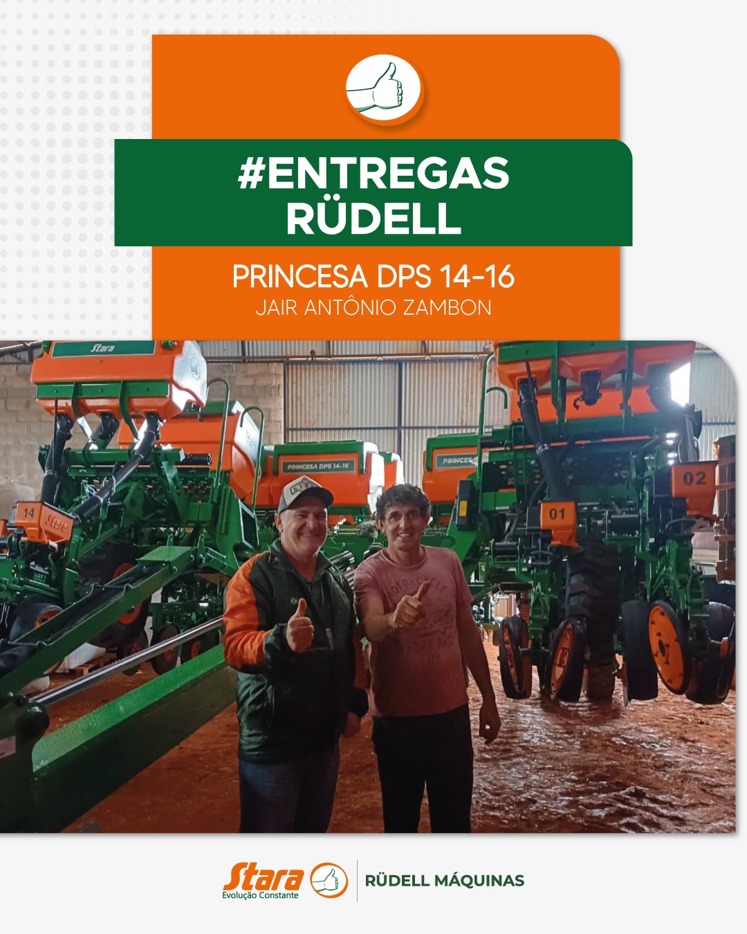 Outubro encerra com entrega dupla de plantadeiras em Catuípe