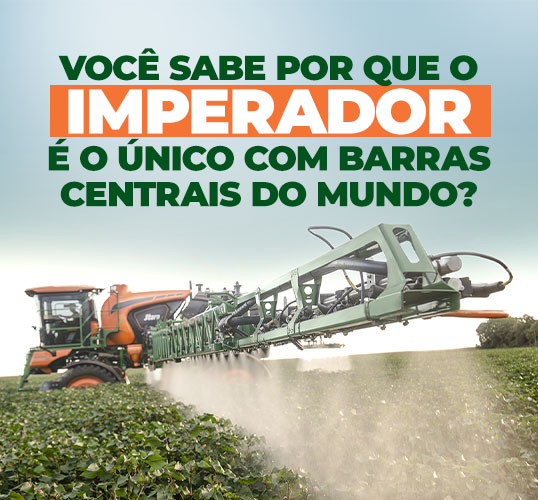 Barras centrais: o diferencial que faz do Imperador uma referência em pulverização