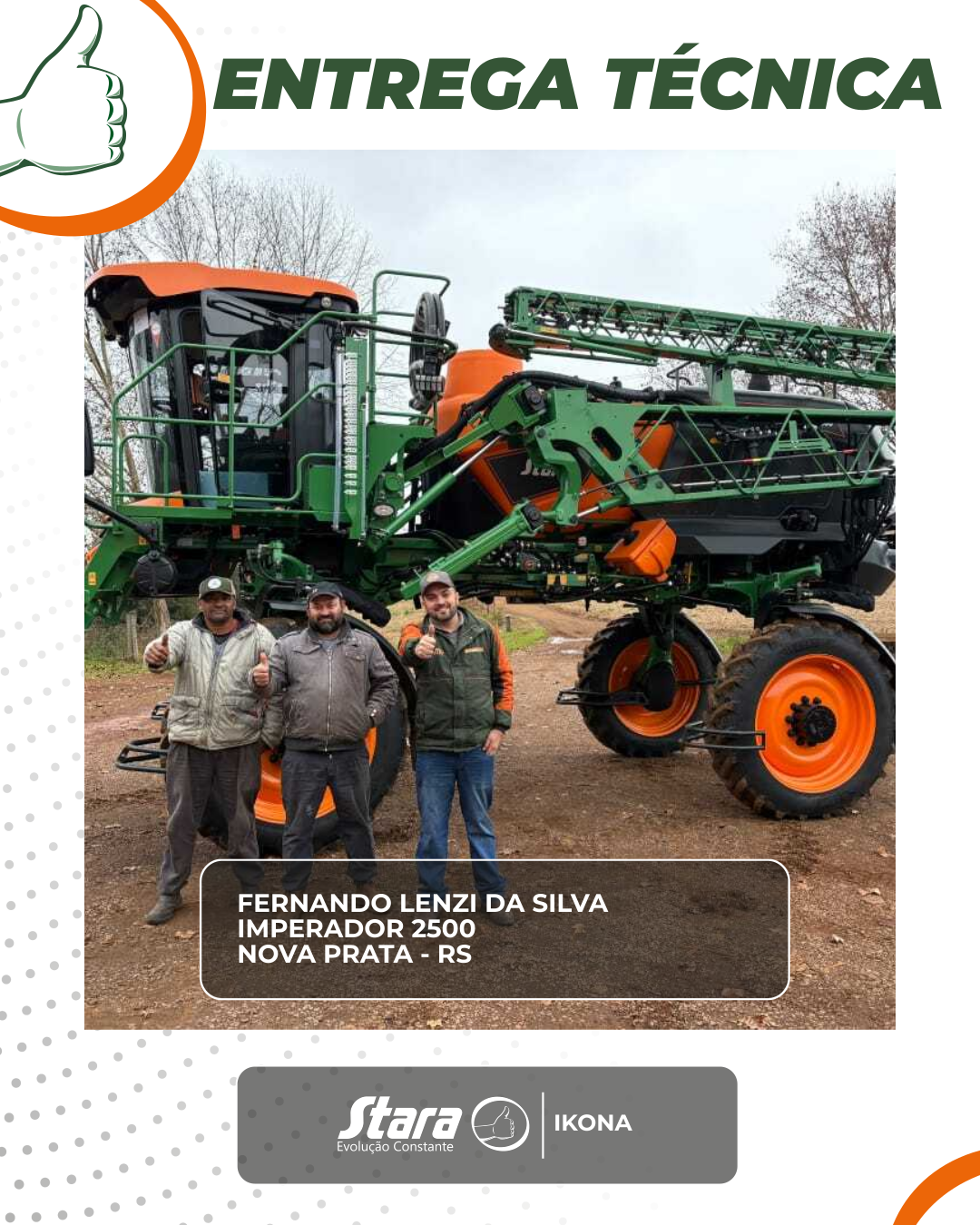 ENTREGA IMPERADOR 2500 - NOVA PRATA - RS