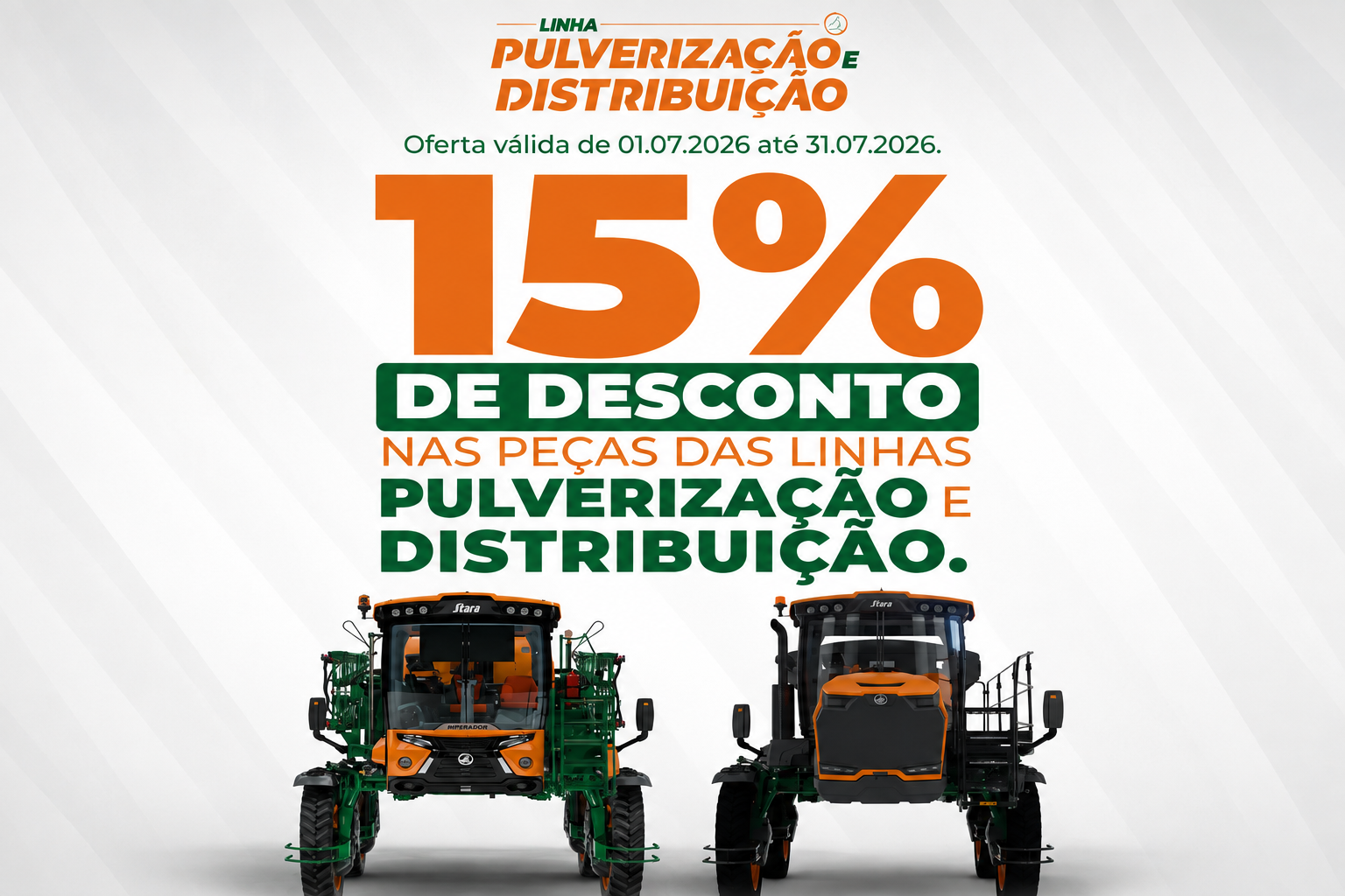 CAMPANHA DA FABRICA: Peças Das Linhas De Pulverização E Distribuição Com Desconto 👍🏻🧡💚