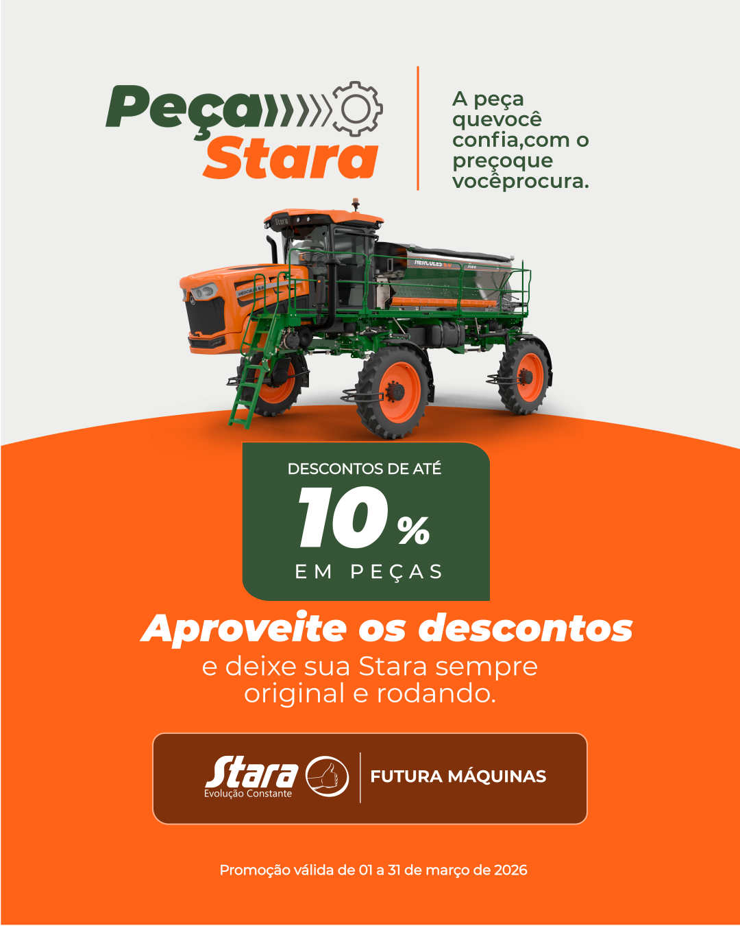 10% de Desconto em Peças da Linha de Distribuição na Futura Máquinas